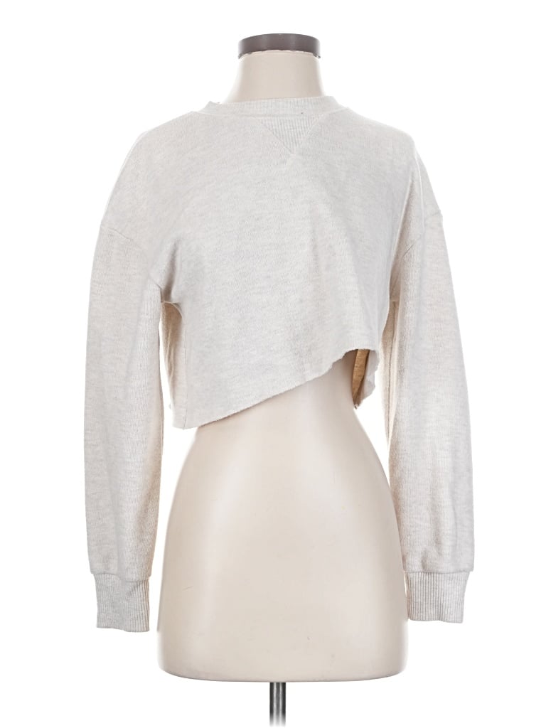 Click to view more detailed imagery on our partner's website Pre-owned Zara Sweatshirt In Silver