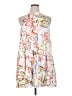 CeCe 100% Rayon Print White Casual Dress Size XL - photo 1