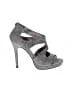 Nina Metallic Gray Gold Heels Size 7 - photo 1