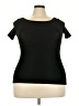 Love Charm Black Short Sleeve Top Size M (estimated) - photo 1