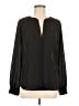 LC Lauren Conrad 100% Polyester Black Long Sleeve Blouse Size M - photo 1