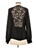 LC Lauren Conrad 100% Polyester Black Long Sleeve Blouse Size M - photo 2