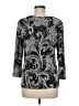 Ruby Rd. Black 3/4 Sleeve Top Size M - photo 2