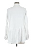 LUCCA 100% Cotton White Long Sleeve Blouse Size M - photo 2