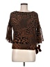 MICHAEL Michael Kors Brown 3/4 Sleeve Blouse Size M (petite) - photo 1