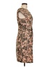 Le Chateau 100% Polyester Camo Brown Cocktail Dress Size L - photo 4