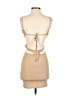 Derek Heart Solid Tan Cocktail Dress Size S - photo 2