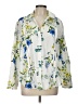 Zara Floral Ivory 3/4 Sleeve Blouse Size L - photo 1