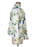 Zara Floral Ivory 3/4 Sleeve Blouse Size L - photo 4