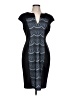 Connected Apparel Graphic Black Cocktail Dress Size 12 - photo 1