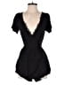 Express 100% Rayon Solid Black Romper Size 2 - photo 1