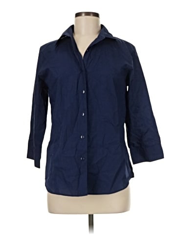 Foxcroft 3/4 Sleeve Button-Down Shirt (view 1)