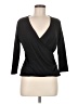 Ann Taylor Black 3/4 Sleeve Top Size M - photo 1
