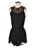 Ecote 100% Rayon Solid Black Romper Size XS - photo 1