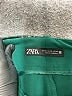 Zara Solid Green Dress Pants Size XS - photo 4