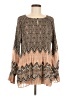 Umgee Brown Long Sleeve Blouse Size M - photo 1