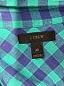 J.Crew 100% Cotton Checkered-gingham Teal Long Sleeve Blouse Size 00 - photo 7