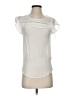 E&M Collection Ivory Short Sleeve Top Size S - photo 1