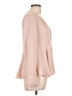 Milly Pink Long Sleeve Silk Top Size 10 - photo 4