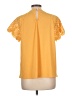 Cable & Gauge Yellow Short Sleeve Blouse Size L - photo 2