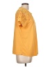 Cable & Gauge Yellow Short Sleeve Blouse Size L - photo 4