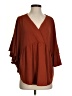 Umgee Brown 3/4 Sleeve Blouse Size S - photo 1