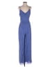MICHAEL Michael Kors 100% Polyester Stripes Blue Jumpsuit Size L - photo 1