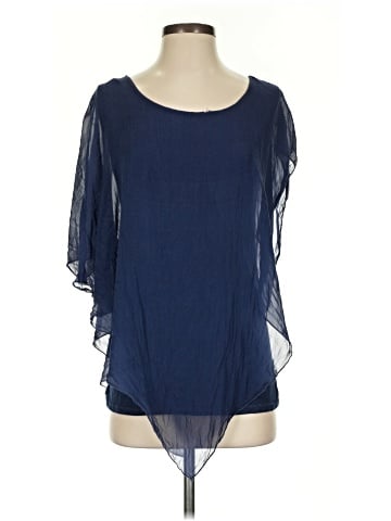 Baci Short Sleeve Silk Top (view 1)