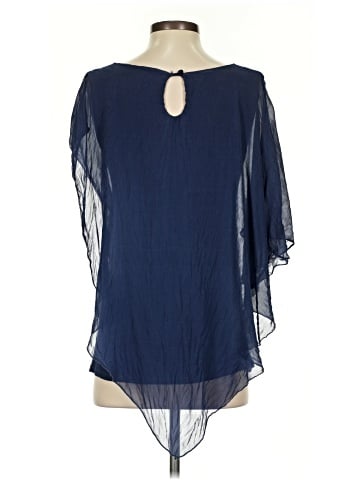 Baci Short Sleeve Silk Top (view 2)