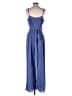 MICHAEL Michael Kors 100% Polyester Stripes Blue Jumpsuit Size L - photo 2