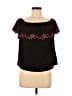 Charming Charlie Black Short Sleeve Top Size M - photo 1