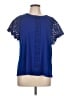 Cable & Gauge Blue Short Sleeve Blouse Size L - photo 1