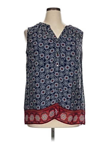 Roz & Ali Sleeveless Blouse (view 1)