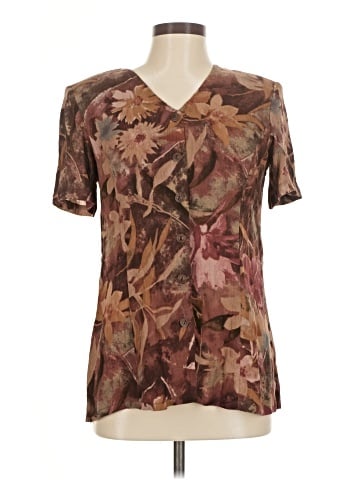 Liz Claiborne Short Sleeve Blouse (view 1)
