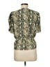 WAYF 100% Recycled Polyester Green Short Sleeve Blouse Size M - photo 2