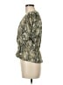WAYF 100% Recycled Polyester Green Short Sleeve Blouse Size M - photo 5