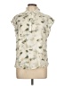 Fun2Fun Print Ivory Short Sleeve Blouse Size L - photo 1