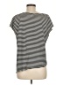 Max Studio Stripes Black Short Sleeve Top Size M - photo 2