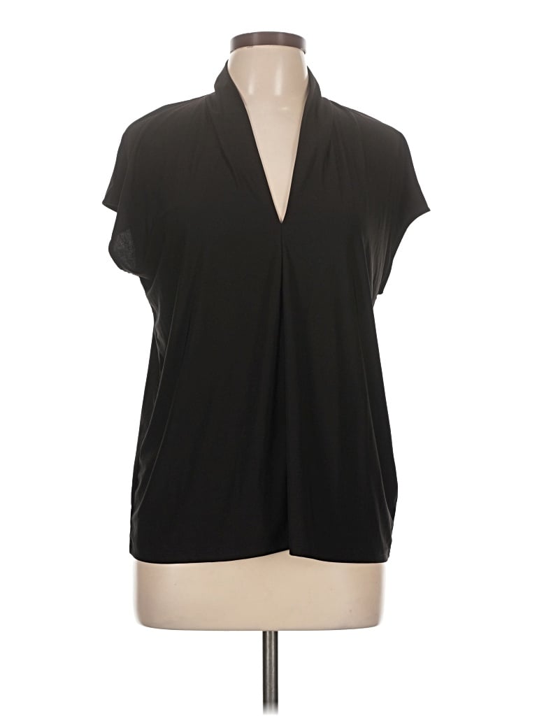 Pre-owned Buffalo By David Bitton Short Sleeve Blouse In Black