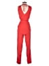 Marilyn Monroe 100% Rayon Solid Red Jumpsuit Size XS - photo 2