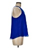 E&M Collection 100% Polyester Blue Sleeveless Blouse Size M - photo 4