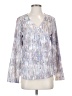 Shein 100% Polyester Silver Long Sleeve T-Shirt Size 4 - photo 1
