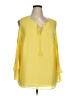 Modamix 100% Polyester Yellow Sleeveless Blouse Size 14W - photo 1