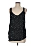 Ann Taylor LOFT 100% Polyester Black Sleeveless Top Size M - photo 1