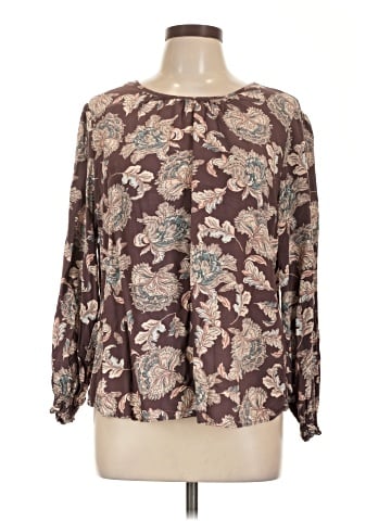 Christopher & Banks Long Sleeve Blouse (view 1)