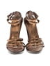 Banana Republic Brown Gold Heels Size 8 1/2 - photo 2