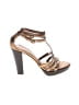 Banana Republic Brown Gold Heels Size 8 1/2 - photo 1