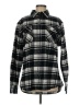JACHS 100% Cotton Plaid Black Long Sleeve Button-Down Shirt Size M - photo 1