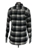 JACHS 100% Cotton Plaid Black Long Sleeve Button-Down Shirt Size M - photo 2