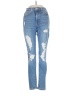 Aeropostale Hearts Blue Jeans Size 4 - photo 1